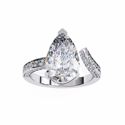 Timeless Pear Solitaire 3.07 Carat Ring