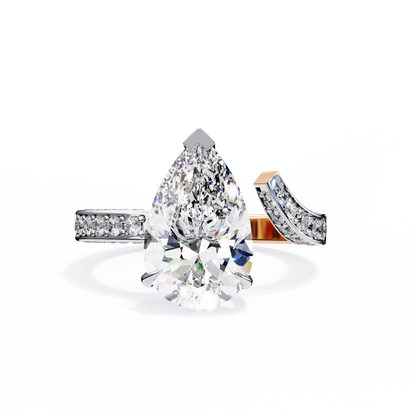 Timeless Pear Solitaire 3.07 Carat Ring