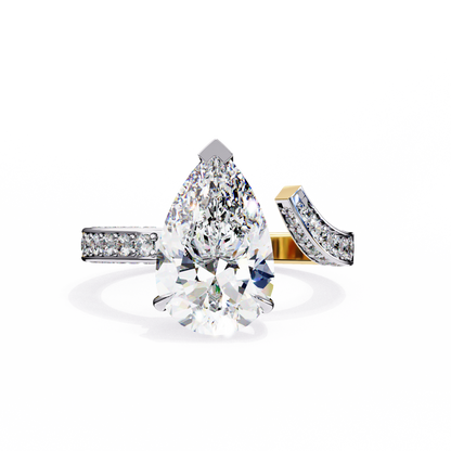 Timeless Pear Solitaire 3.07 Carat Ring