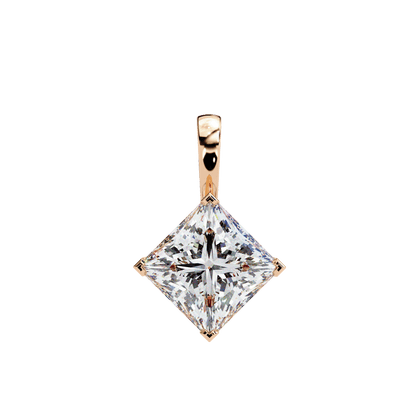 2.87 Carat Princess Solitaire Pendant
