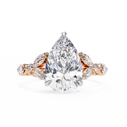 Glowdrop Pear Solitaire Engagement Ring