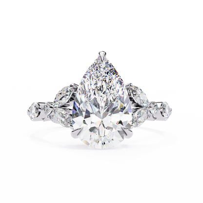Glowdrop Pear Solitaire Engagement Ring