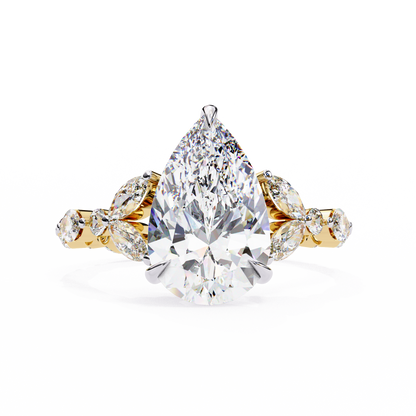 Glowdrop Pear Solitaire Engagement Ring