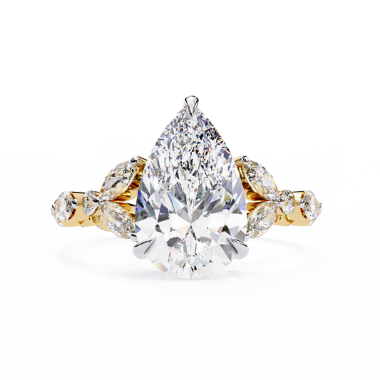 Glowdrop Pear Solitaire Engagement Ring