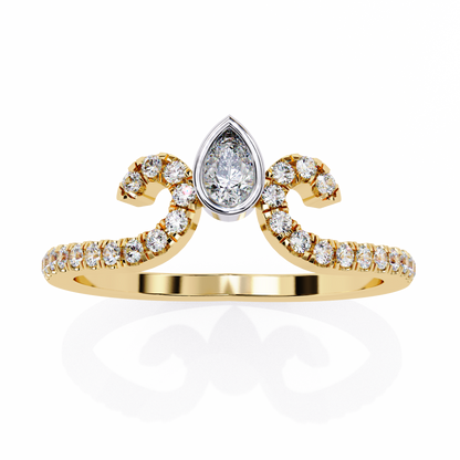 Nova Drop Diamond Ring