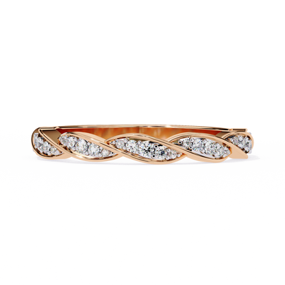 Swirl and Sparkle Diamond Ring