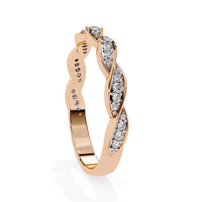 Swirl and Sparkle Diamond Ring