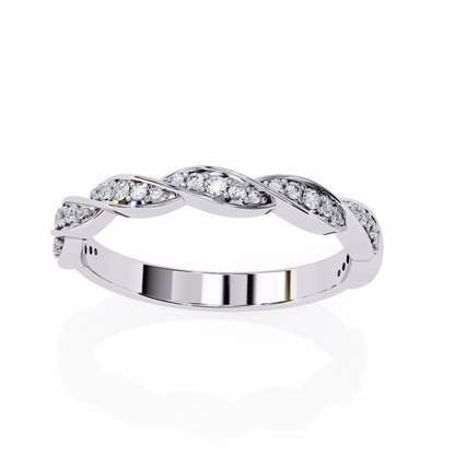 Swirl and Sparkle Diamond Ring