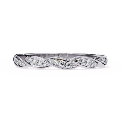 Swirl and Sparkle Diamond Ring