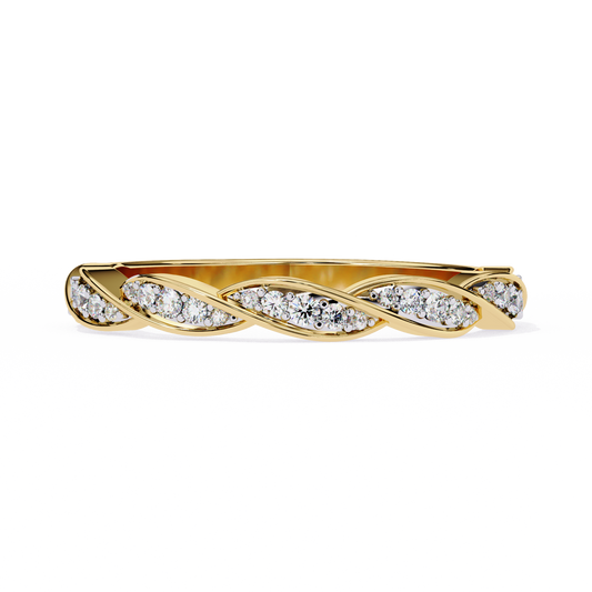Swirl and Sparkle Diamond Ring