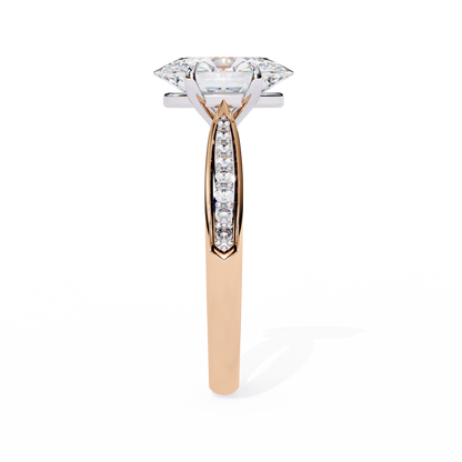 Heirloom Oval Wedding Solitaire Ring