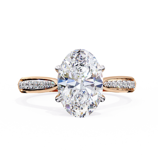 Heirloom Oval Wedding Solitaire Ring