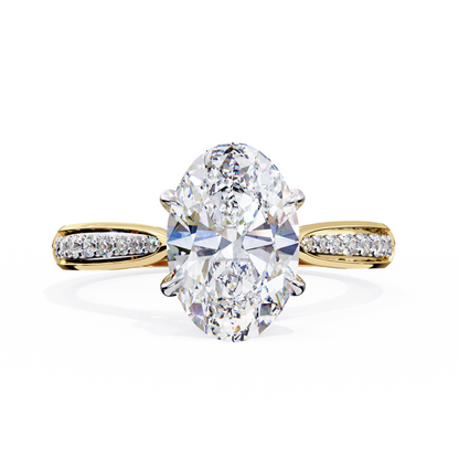 Heirloom Oval Wedding Solitaire Ring