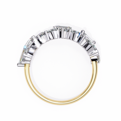 Crest Diamond Band Ring