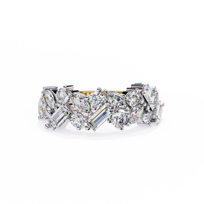 Crest Diamond Band Ring