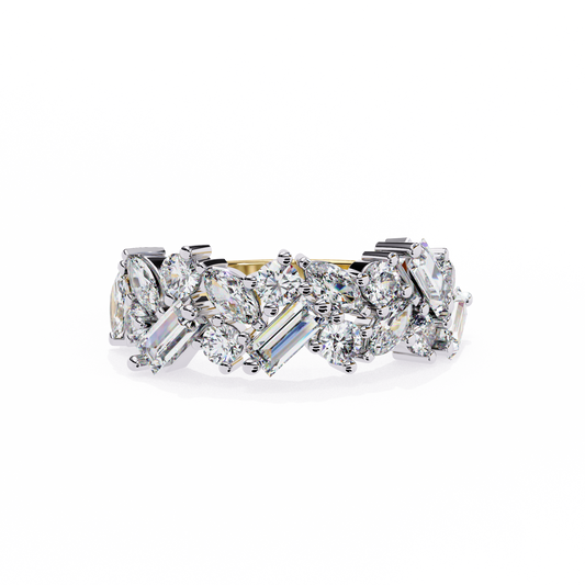 Crest Diamond Band Ring