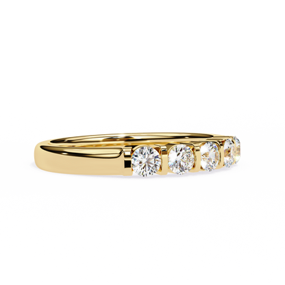 5 Studs 0.51 Carat Diamond Ring