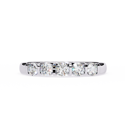 5 Studs 0.51 Carat Diamond Ring
