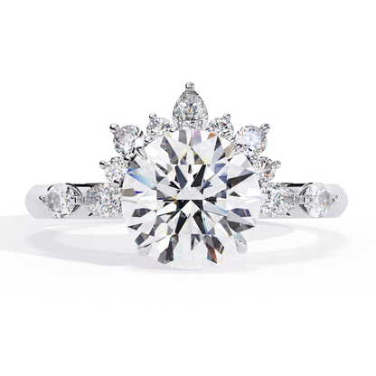 Sun Kissed 3.31 Carat Round Solitaire Engagement Ring
