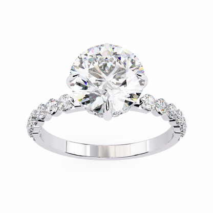 1.92 Carat Sparkling Round Solitaire Engagement Ring