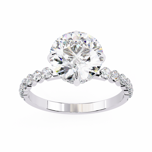 1.92 Carat Sparkling Round Solitaire Engagement Ring