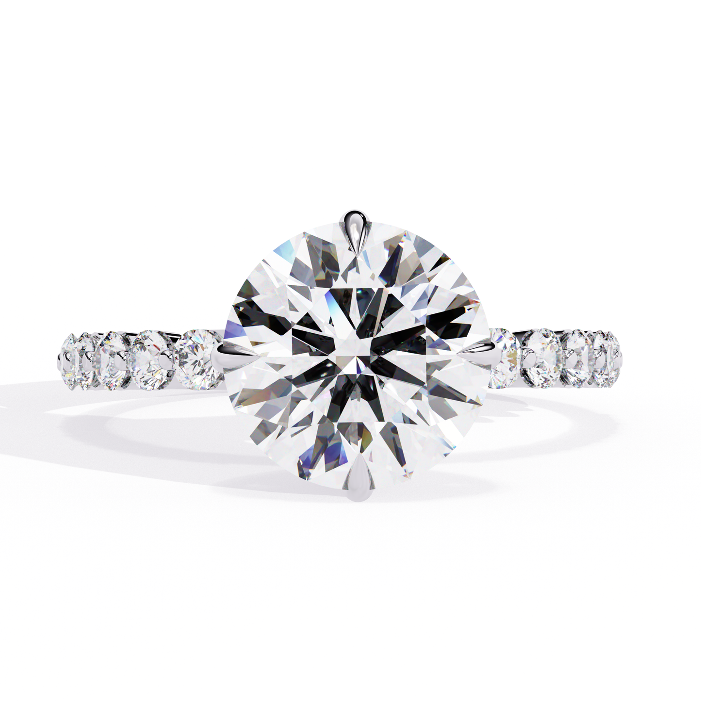 1.92 Carat Sparkling Round Solitaire Engagement Ring