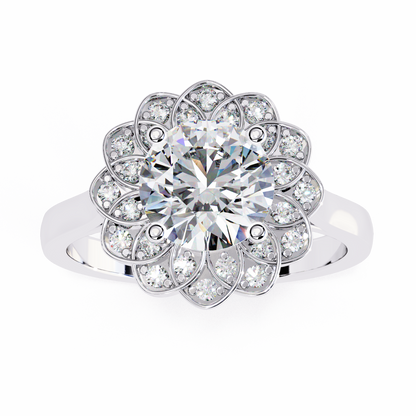 Soul Rose 1.45 Carat Round Engagement Ring