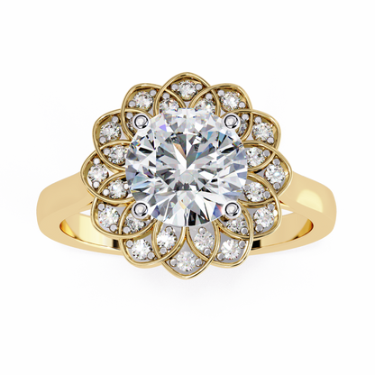 Soul Rose 1.45 Carat Round Engagement Ring