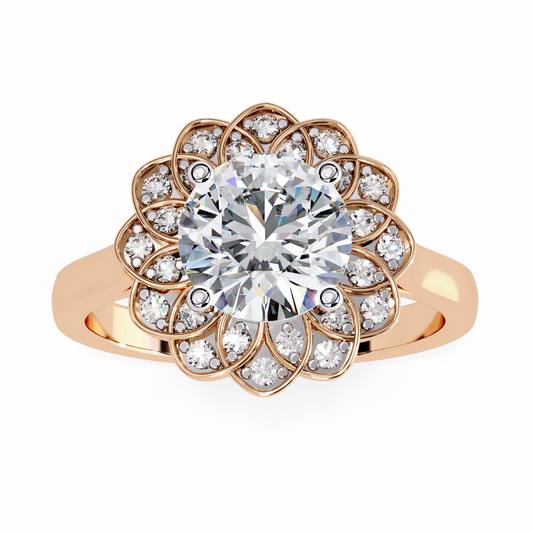 Soul Rose 1.45 Carat Round Engagement Ring