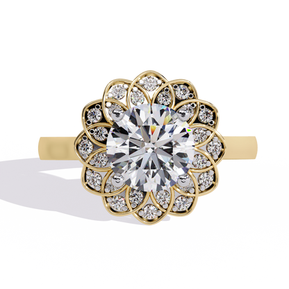 Soul Rose 1.45 Carat Round Engagement Ring