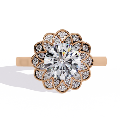 Soul Rose 1.45 Carat Round Engagement Ring