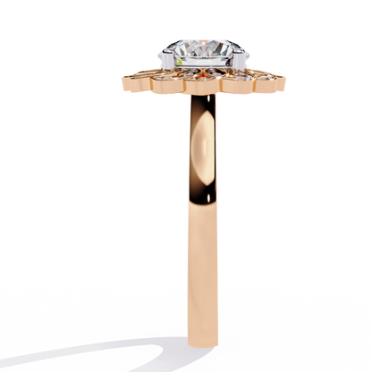 Soul Rose 1.45 Carat Round Engagement Ring