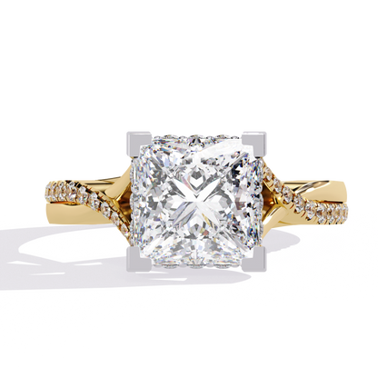 Royale Princess Cut 2.42 Carat Engagement Ring