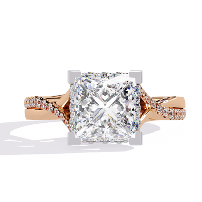 Royale Princess Cut 2.42 Carat Engagement Ring