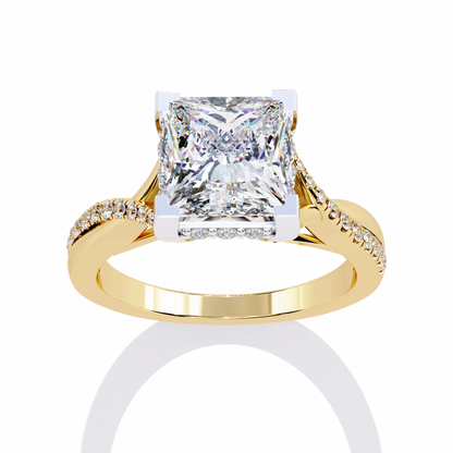 Royale Princess Cut 2.42 Carat Engagement Ring