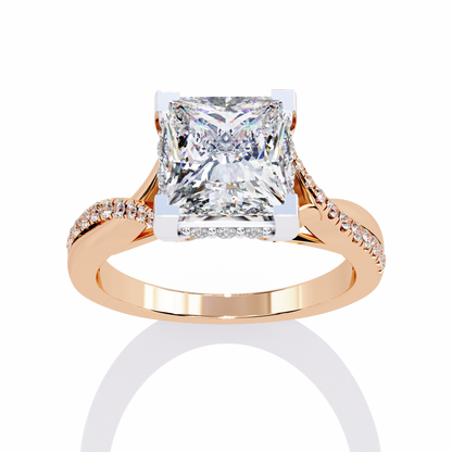 Royale Princess Cut 2.42 Carat Engagement Ring