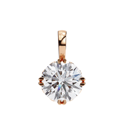 1.84 Carat Single Solitaire Round Pendant