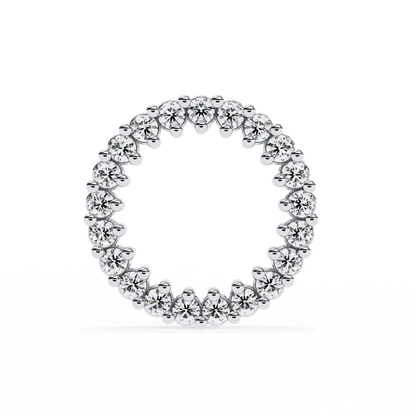 Round Shaped Round Diamonds Earrings