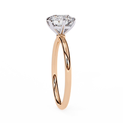 Aurora Round Solitaire Ring