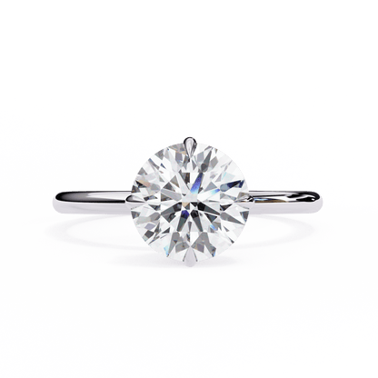 Aurora Round Solitaire Ring