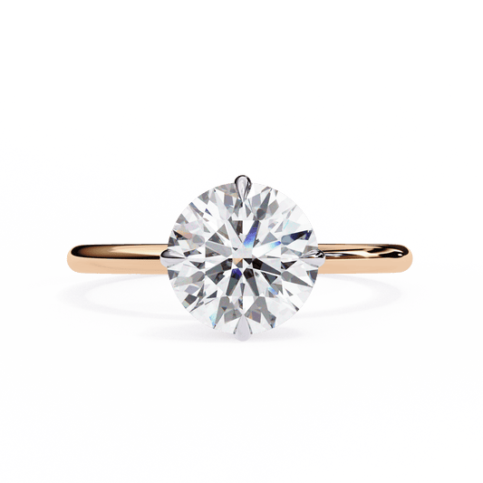 Aurora Round Solitaire Ring