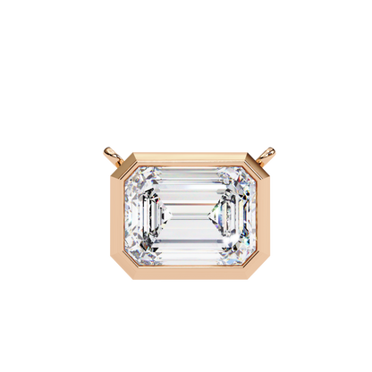 1.9 Carat Emerald Cut Large Solitaire Pendant