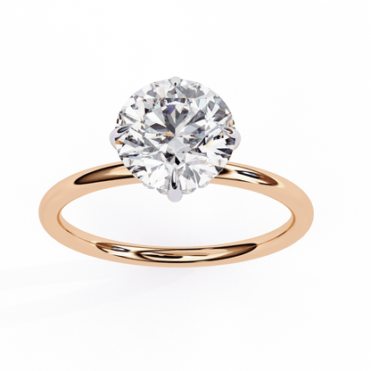 Aurora Round Solitaire Ring