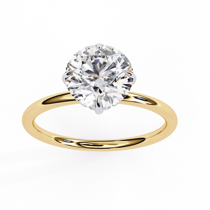 Aurora Round Solitaire Ring