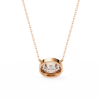 1.55 Carat Oval Large Solitaire Pendant