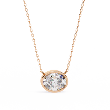 1.55 Carat Oval Large Solitaire Pendant