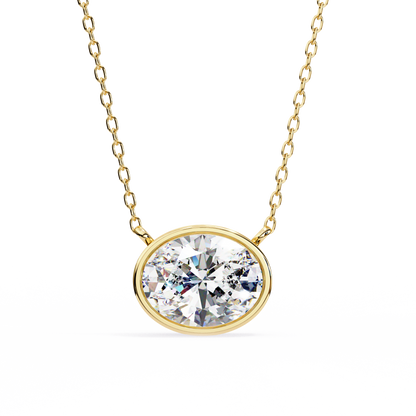 1.55 Carat Oval Large Solitaire Pendant