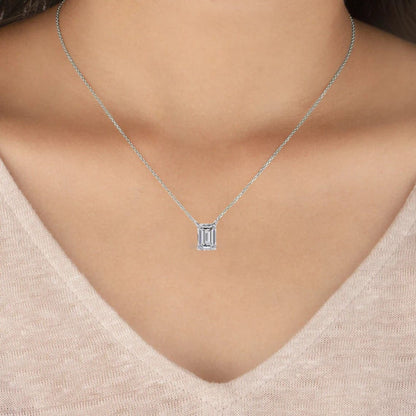 1.03 Emerald Solitaire Pendant