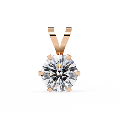 Love for Round Solitaire Pendant