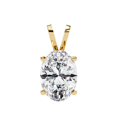 2.48 Carat Oval Solitaire Pendant
